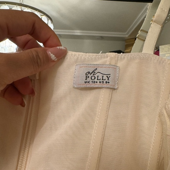 Oh Polly - Pearl beaded white tulle bridal dress - Picture 2 of 4